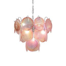 Axyaa Retro French Glass Chandelier LED Dining Room Lighting Fixture