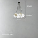 Axyaa White Marble Balls Chandelier - Luxury LED Lighting Fixture for Home Decor