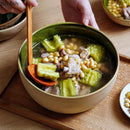 Axyaa Flame-Killed Ceramic Bowl Set: Salad, Dessert, Snack, Pasta Serving Bowls
