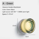 Axyaa Nordic LED Round Wall Sconce for Bedroom Decoration