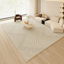 Axyaa French Cream Style Carpet: High-End Thickened Living Room Rug with Anti-Slip & Anti-Fouling properties