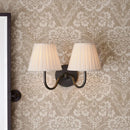 Axyaa Vintage Wrought Iron LED White Wall Lamp for Bedroom, Living Room, Hotel