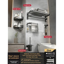 Axyaa Bathroom Essentials Set: Towel Rack, Hook, Bar, Tissue & Toothbrush Holder