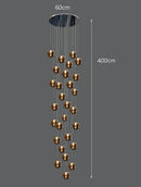 Axyaa Modern Dining Room Pendant Lights, Indoor LED Chandelier Ceiling Lamp