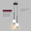 Axyaa Long Line Black/Gold Pendant Light for Bedroom and Living Room Wall Decor