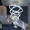 Axyaa Crystal Chandeliers & Staircase Lighting - Modern Villa & Living Room Fixtures