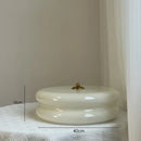 Axyaa White Jade Glass Ceiling Light - Modern Bedroom Lamps