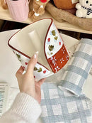 Axyaa Ceramic Tissue Holder: Vertical Paper Towel Stand for Kitchen & Desktop