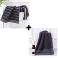 Axyaa 100% Cotton Hand Face Towels Set: White Brown Grey Blue Mixed Color Hotel Home Bath Towel Washcloth Set