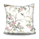 Axyaa Tropical Plant Parrot Decorative Pillow Cover - Flowers Sofa Cushion Case