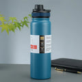 Axyaa 24H Insulated Stainless Steel Water Bottle with Handle, BPA-Free Sports Thermos