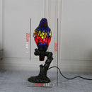 Axyaa Tiffany Parrot LED Glass Table Light - Creative Home Decor