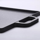 Axyaa Cast Iron Double-Sided Barbecue Tray with Striped Iron Plate