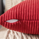 Axyaa Modern Braid Red Pillow Covers - Ultra Soft Stretchy Decorative Cushion Case