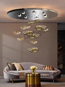 Axyaa Modern LED Drop Chandelier for Home Decor and Lighting