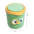 Axyaa Mini Desktop Trash Can with Lid for Office and Home