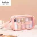 Axyaa PVC Travel Toiletry Bag: Portable Makeup Organizer for Women, Cosmetic Storage Container