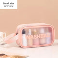 Axyaa Travel Toiletry Bag: Portable PVC Makeup Organizer for Women