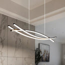 Axyaa Modern Nordic Chandelier for Dining Room, Luxury Long Bar Pendant Light