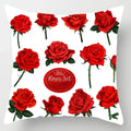 Axyaa Red Roses Square Large Pillow Cases High Quality Thick Covers