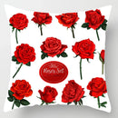 Axyaa Red Roses Square Large Pillow Cases High Quality Thick Covers