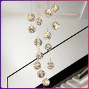 Axyaa Glass Ball LED Ceiling Chandelier for Modern Luxury Home Decor