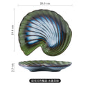 Axyaa Shell Plate: Creative Kiln-changed Ceramic Plate for B&B and Restaurant
