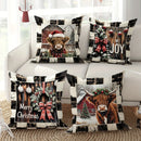 Axyaa Christmas Theme Pillowcase Gift Home Decor Sofa Cushion Cover