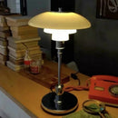 Axyaa Glass LED Table Lamp Silver Finish for Living Room and Bedroom
