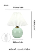 Axyaa Nordic Pleated Table Lamp USB Art Atmosphere Night Light