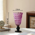 Axyaa Relief Glass Vase: Elegant Hydroponic Plant Pot for Stylish Floral Arrangements