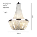 Luxury Tassel Chandelier for Hotel Villa Stairs by Axyaa
