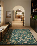 Axyaa French Retro Printed Rug for Living Room, Bedroom, Sofa, and Coffee Table