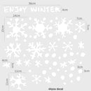Stained Snowman & Candy House Window Sticker Set by Axyaa: Reusable Xmas Glass Film