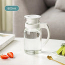 Axyaa Glass Water Pitcher Carafe with Lid and Handle
