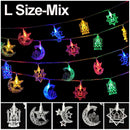 Axyaa Eid Star Moon LED String Lights Ramadan Decor