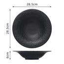 Axyaa Moon Pattern Ceramic Deep Plate for Soup Salad Dessert, Household & Commercial