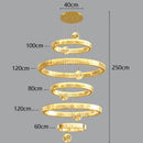 Axyaa Ring LED Pendant Light Chandeliers for Modern Living and Dining Room