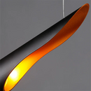 Axyaa Retro Black Pipe Chandelier with Matchstick Lampshade