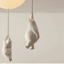 Axyaa Resin Bear Pendant Light - Kids Bedroom Hanging Lamp