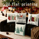 Axyaa Christmas Gnome Tree Pillow Cover for Sofa Bedroom Car Decor