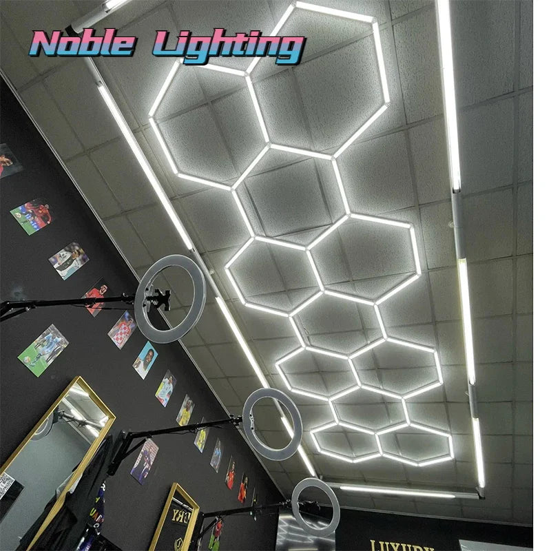 Axyaa Snowflake LED Light for Custom Exhibition Car Detailing Garage Workshop