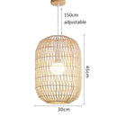 Axyaa Rattan Chandelier: Unique Lampshade Art for Home, Restaurant, Hotel