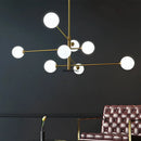 Axyaa Glass Ceiling Chandelier for Bedroom Dining Living Room