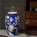Yellow Qinghua Porcelain Vase: Chinese Style Flower Vase by Axyaa