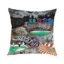 Axyaa Square Landscape Pillowcase for Home Decor - Set of 2
