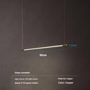 Axyaa Brass Pendant Light: Modern Minimalist Dining Table Lamp
