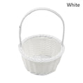 Axyaa Flower Storage Basket Round Plastic Vine Shopping Hamper
