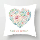 Axyaa Watercolor Cactus Flower Pillow Case 45x45cm