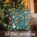 Christmas Pattern Rectangle Pillowcase for Sofa Bedroom Car Pillow Cover by Axyaa